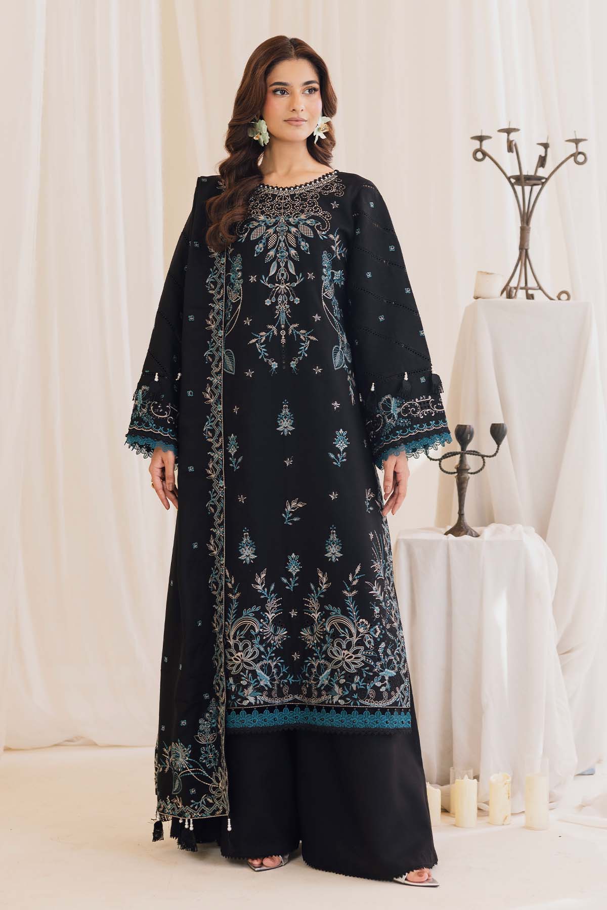 Cotray Embroidered 3Piece 596-B