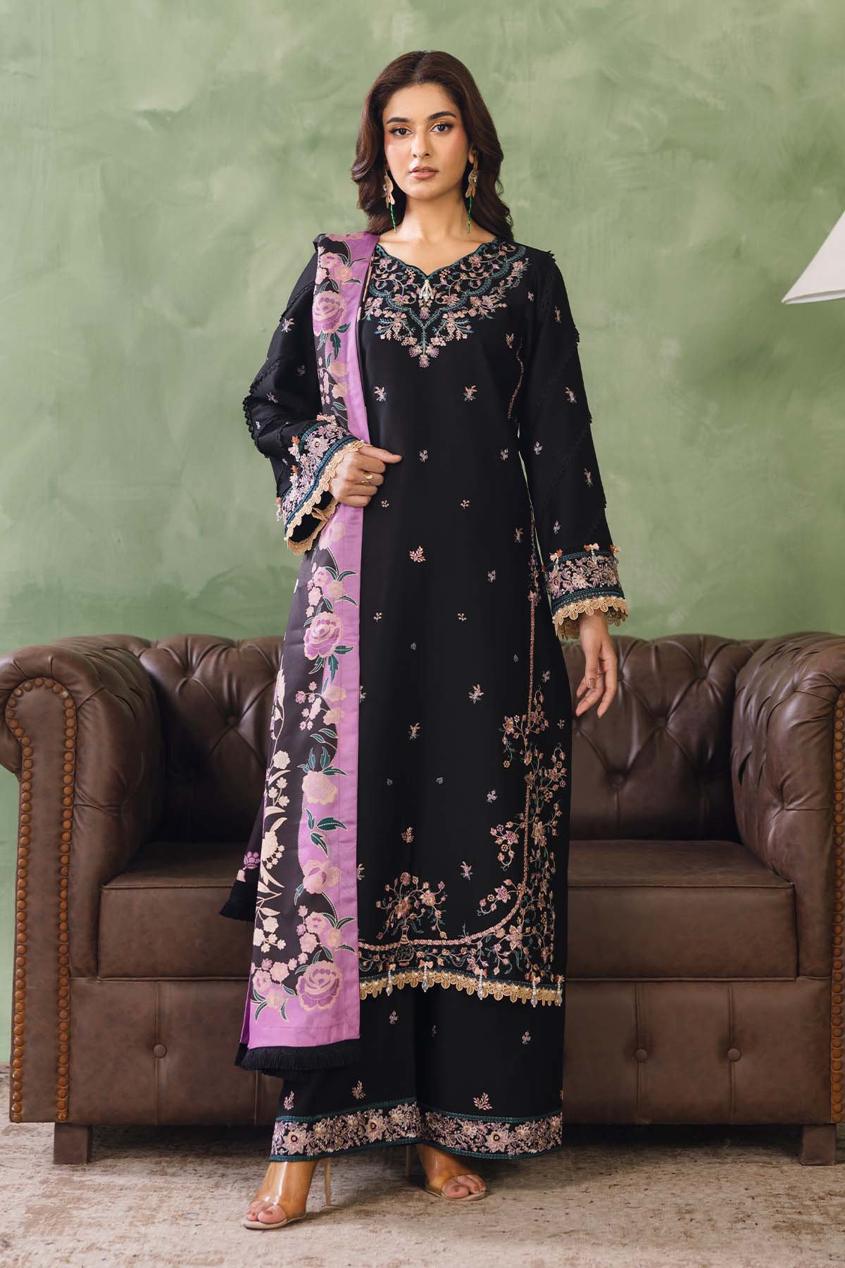 Cotray Embroidered 3Piece 592-B