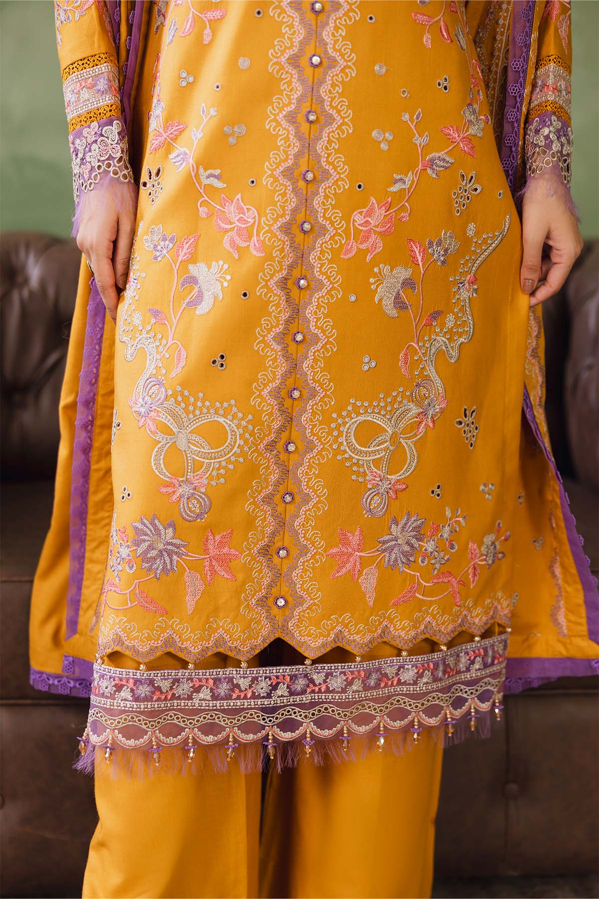 Cotray Embroidered 3Piece 598-A