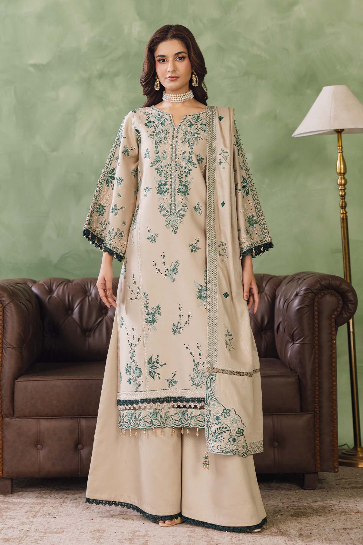 Cotray Embroidered 3Piece 594-A