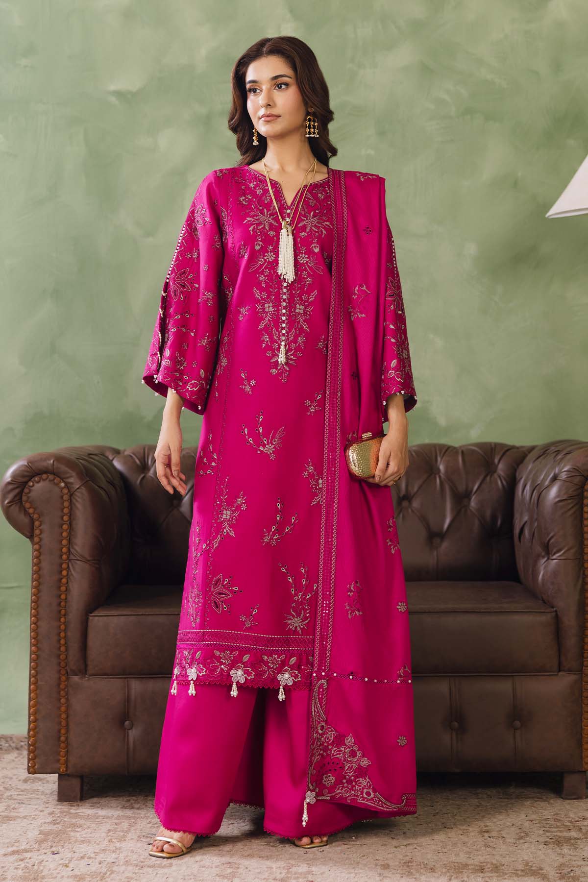 Cotray Embroidered 3Piece 594-B