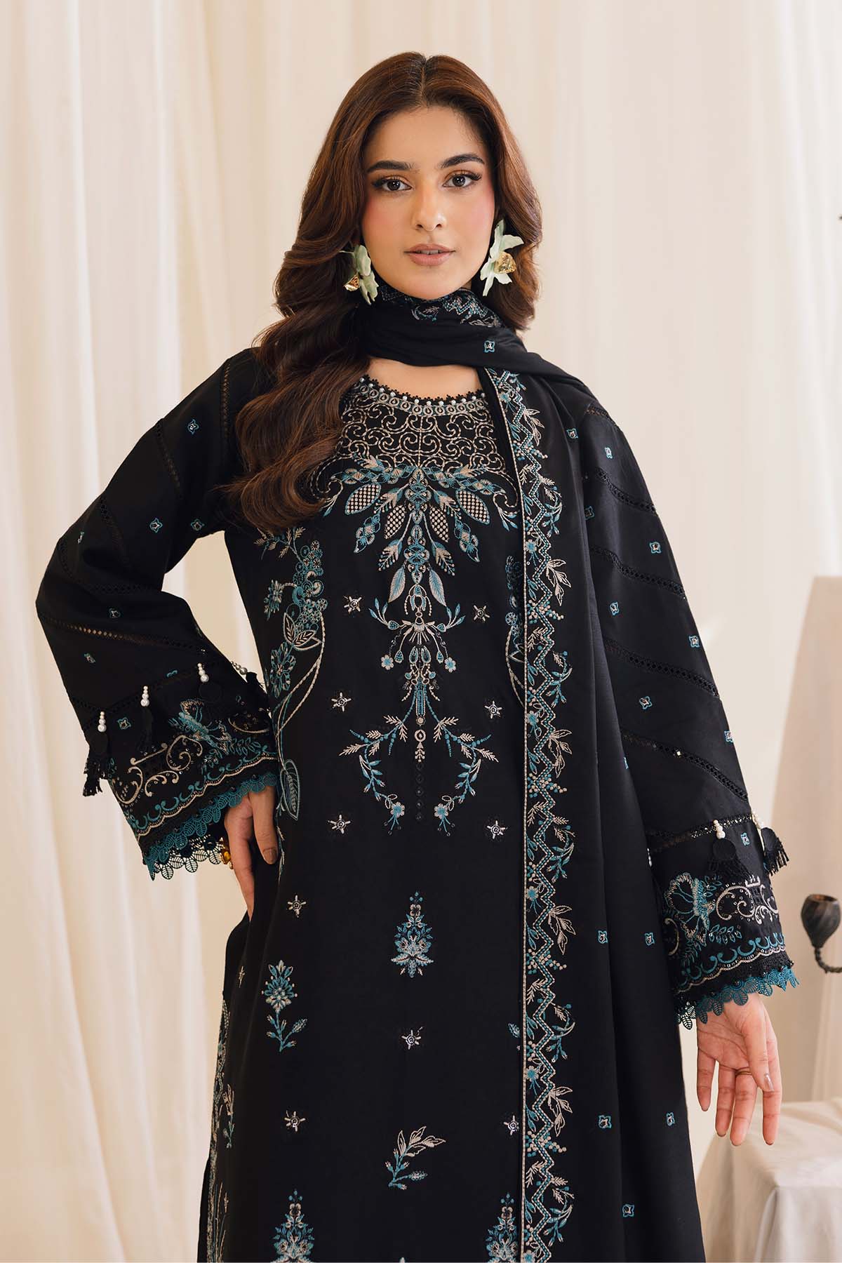 Cotray Embroidered 3Piece 596-B