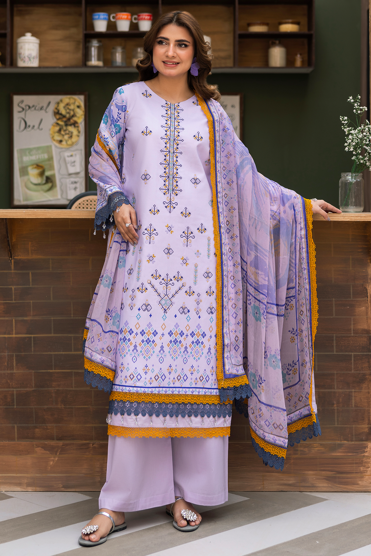 AIZA ANAYA Lawn Embroidered PR-547