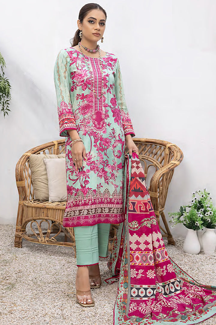 Rangoli Printed 3PC  PR 398 B