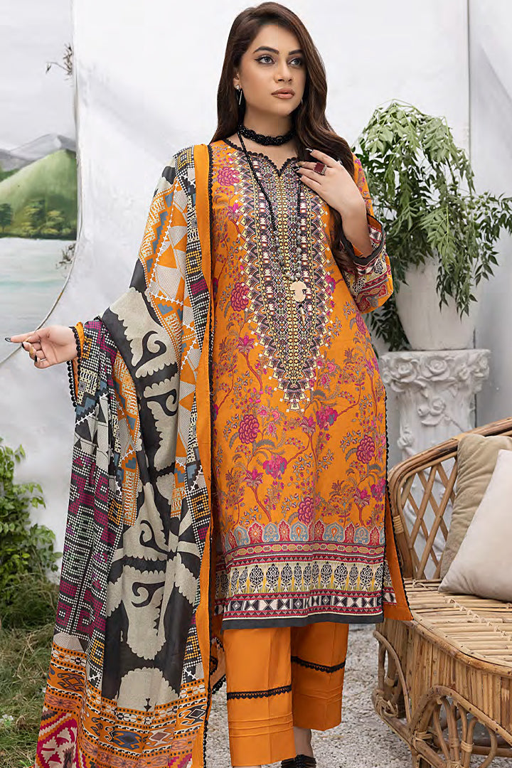 Rangoli Printed 3PC  PR 399 A