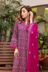 Embroidered Lawn 3PC PR-208B