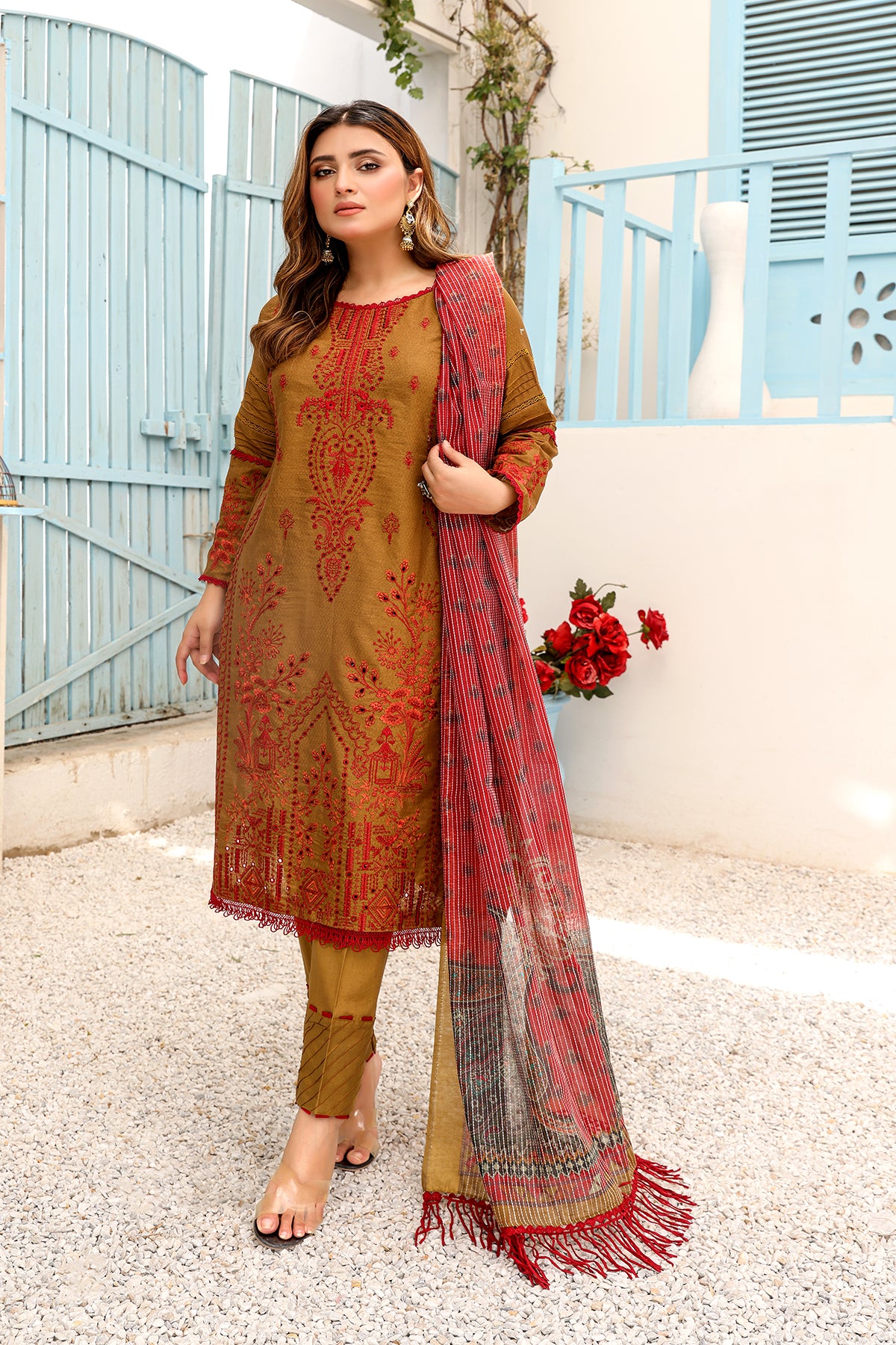 Luxury Dyed Lawn 3PC PR-272