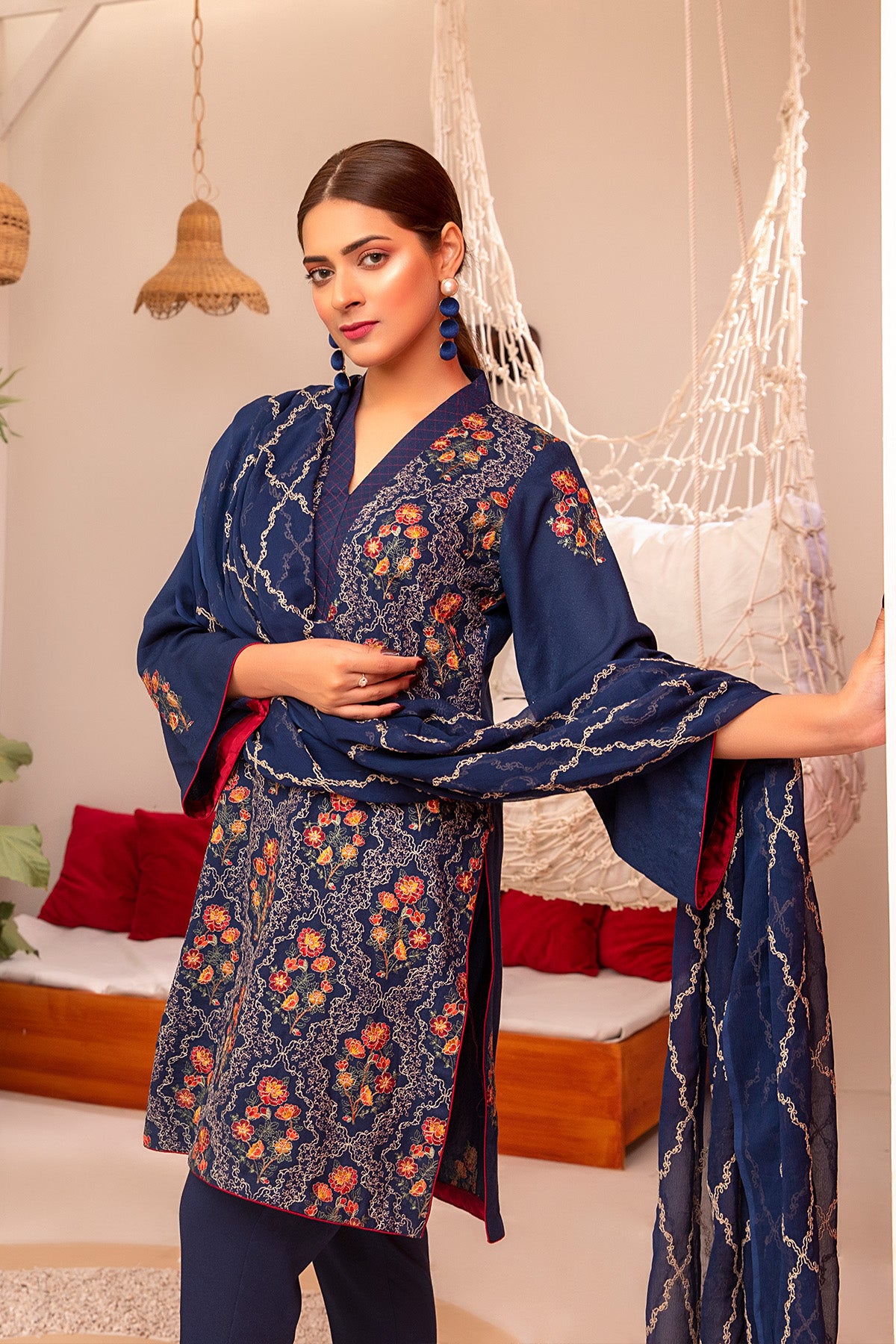 Embroidered Winter Karandi 84B