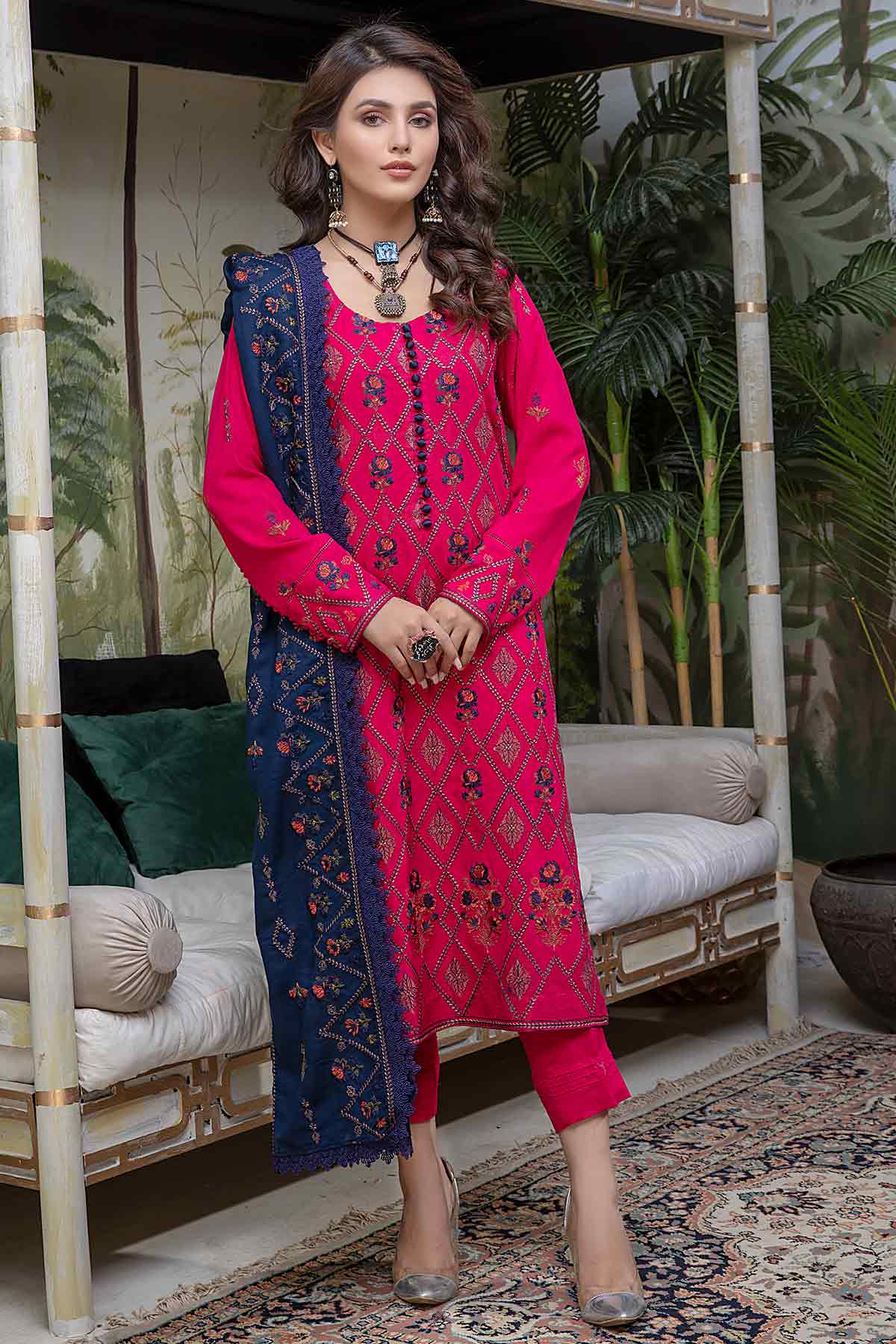 Embroidered Karandi 3PC PK-229