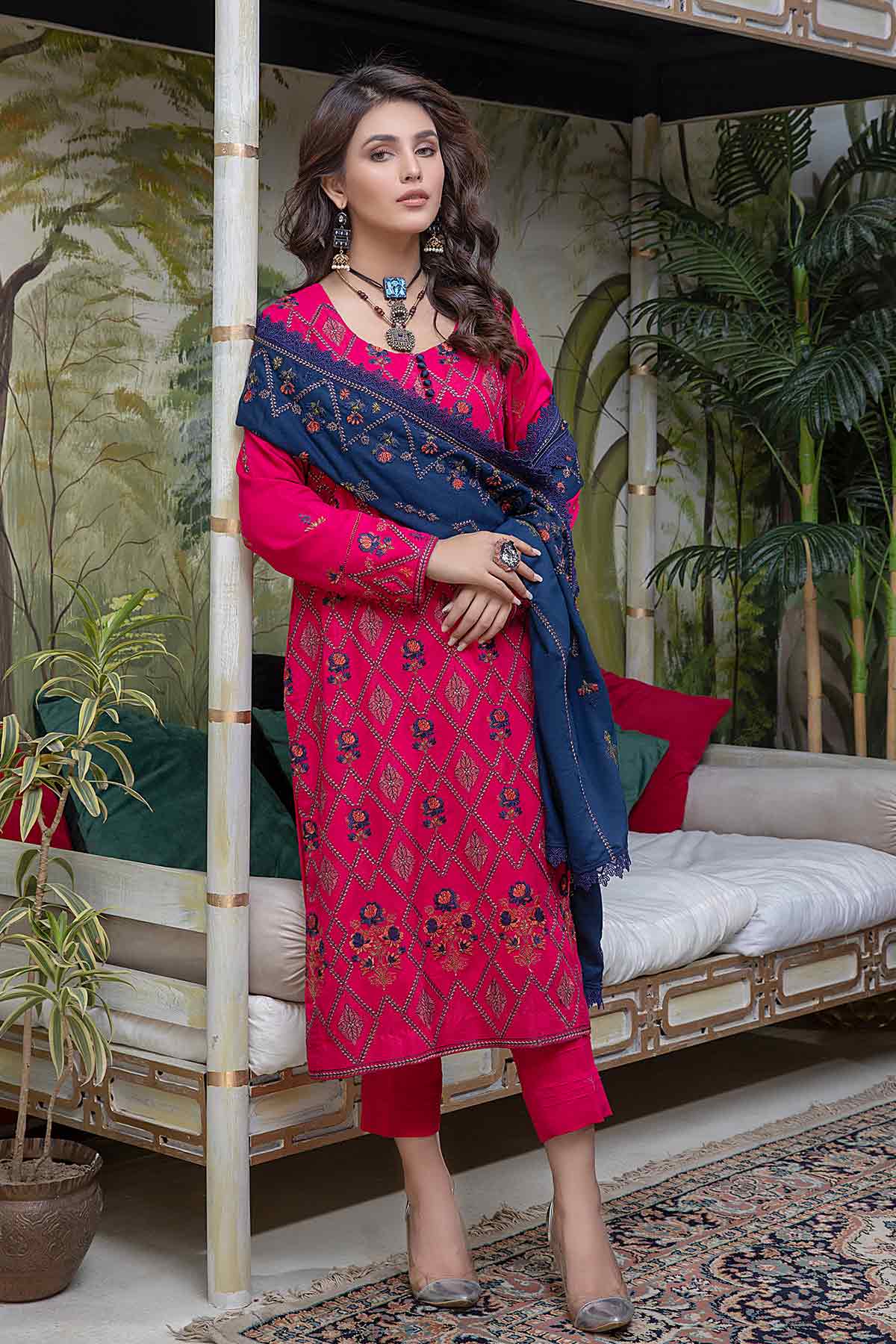 Embroidered Karandi 3PC PK-229