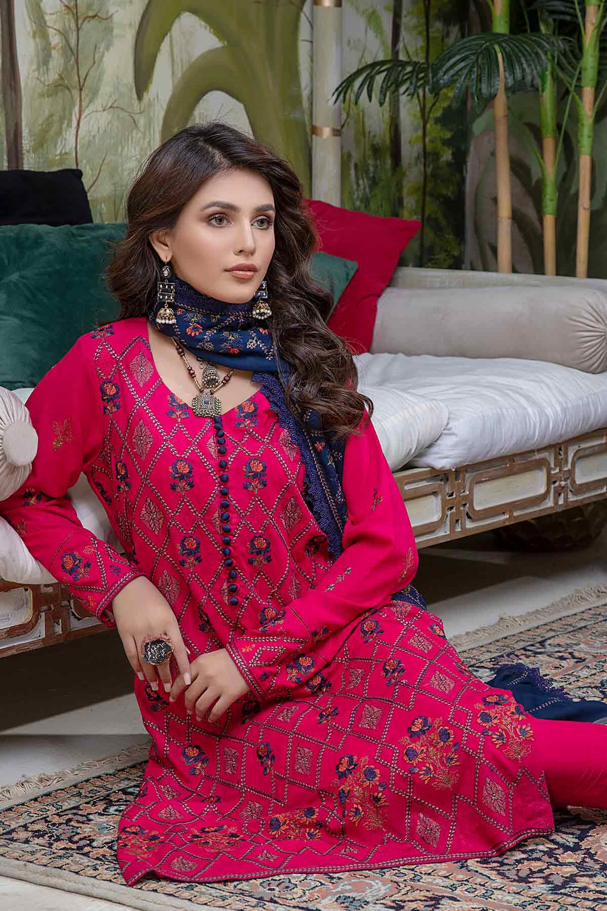 Embroidered Karandi 3PC PK-229