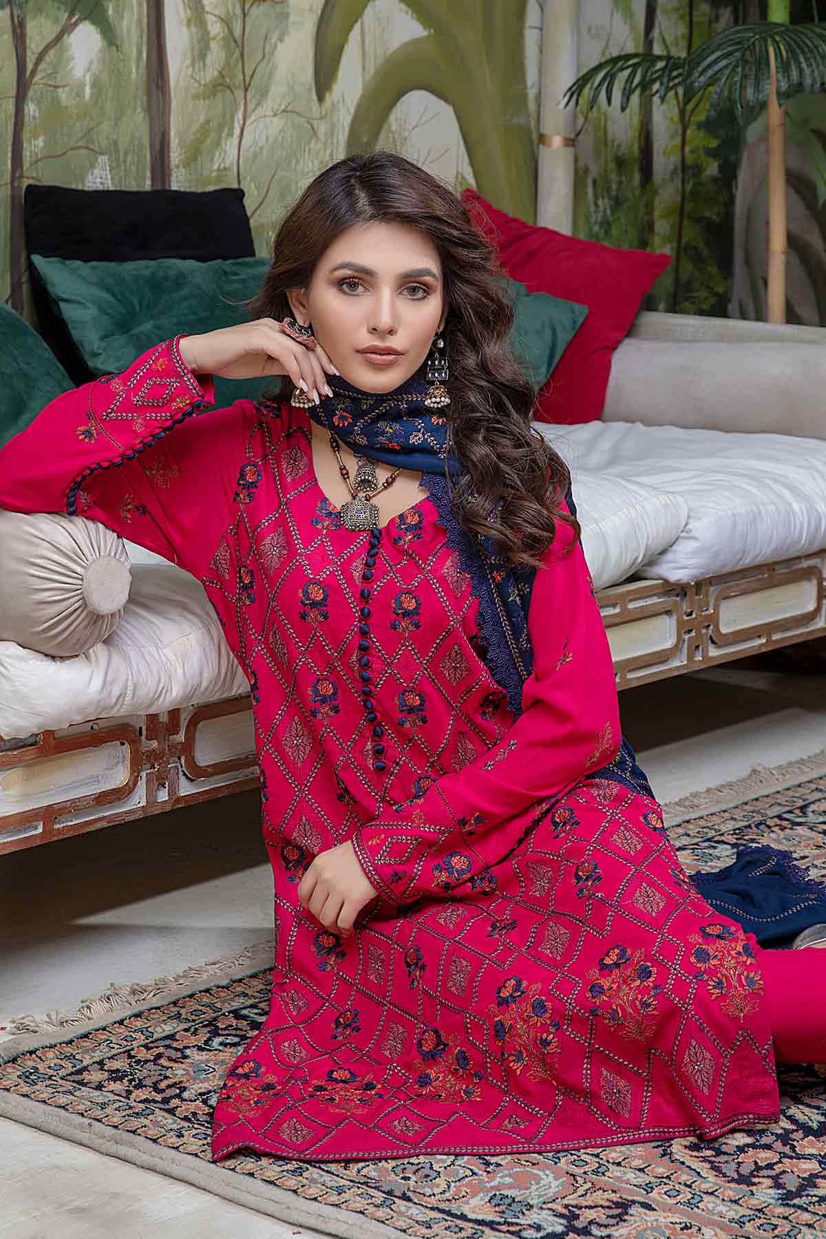 Embroidered Karandi 3PC PK-229