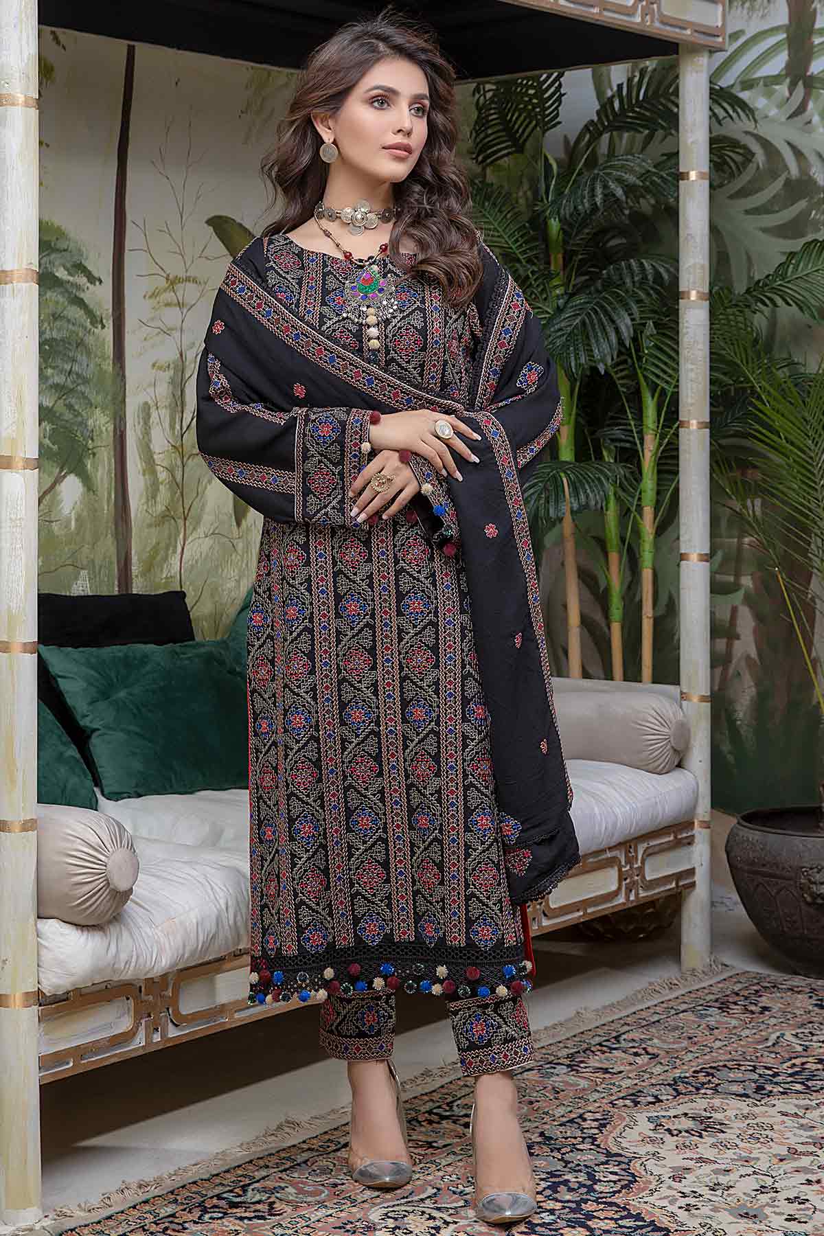 Embroidered Karandi 3PC PK-230