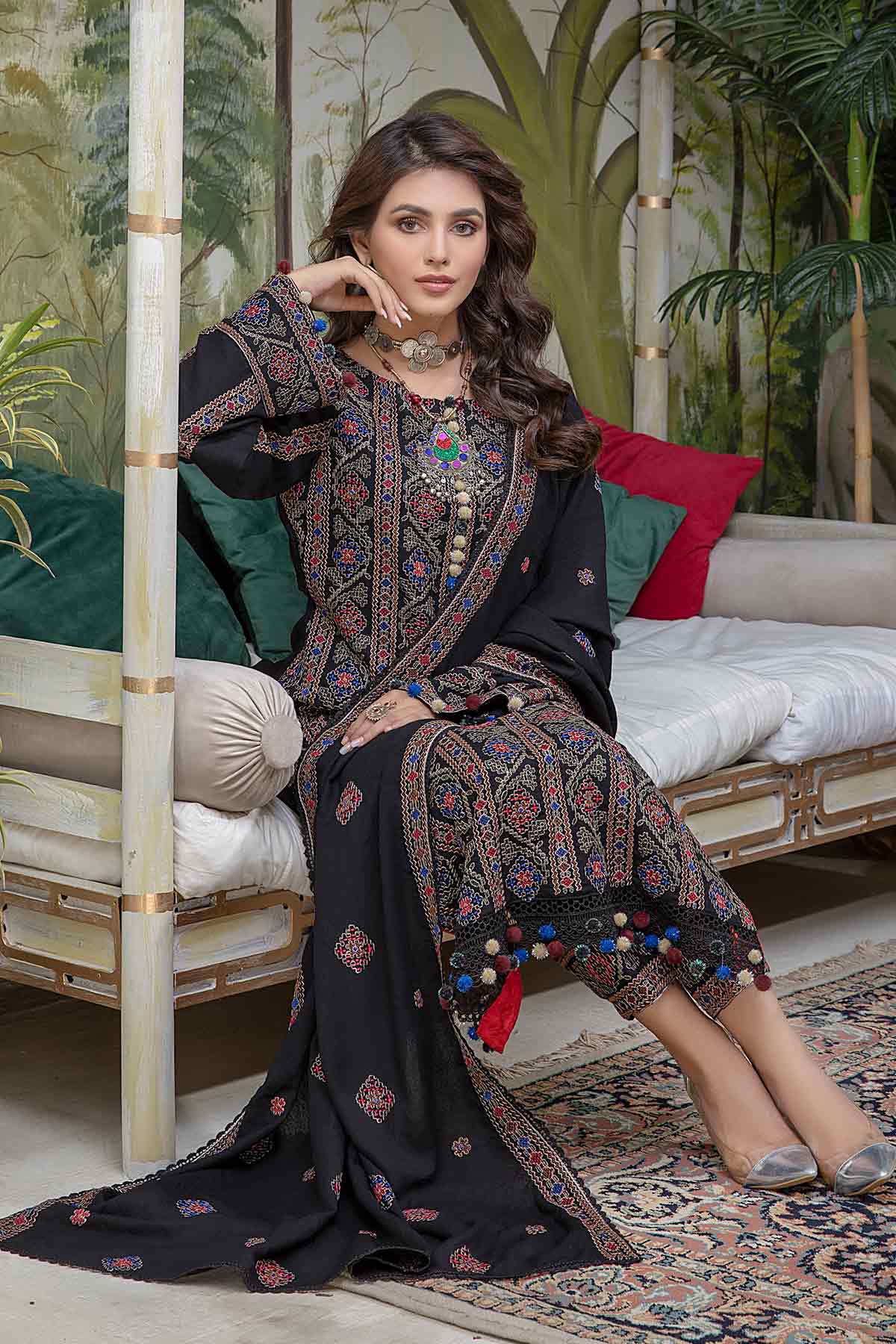 Embroidered Karandi 3PC PK-230