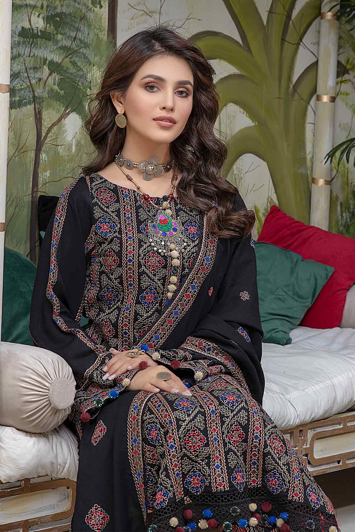 Embroidered Karandi 3PC PK-230