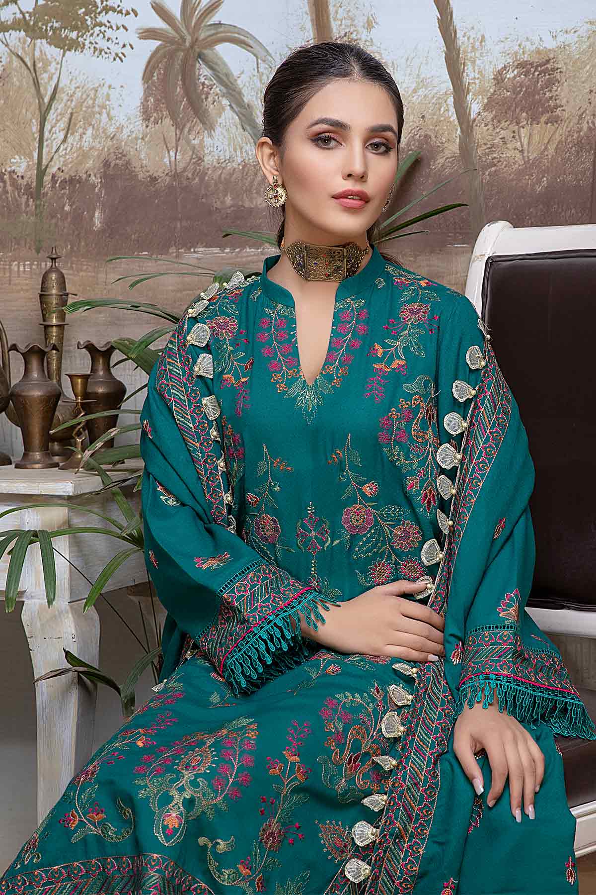 Embroidered Karandi 3PC PK-234