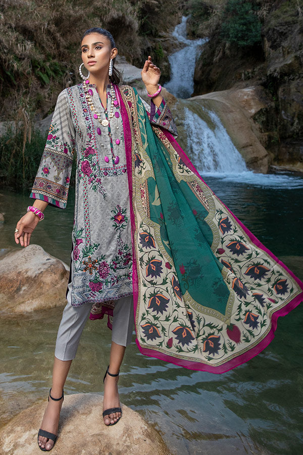 Embroidered Lawn PR-166B