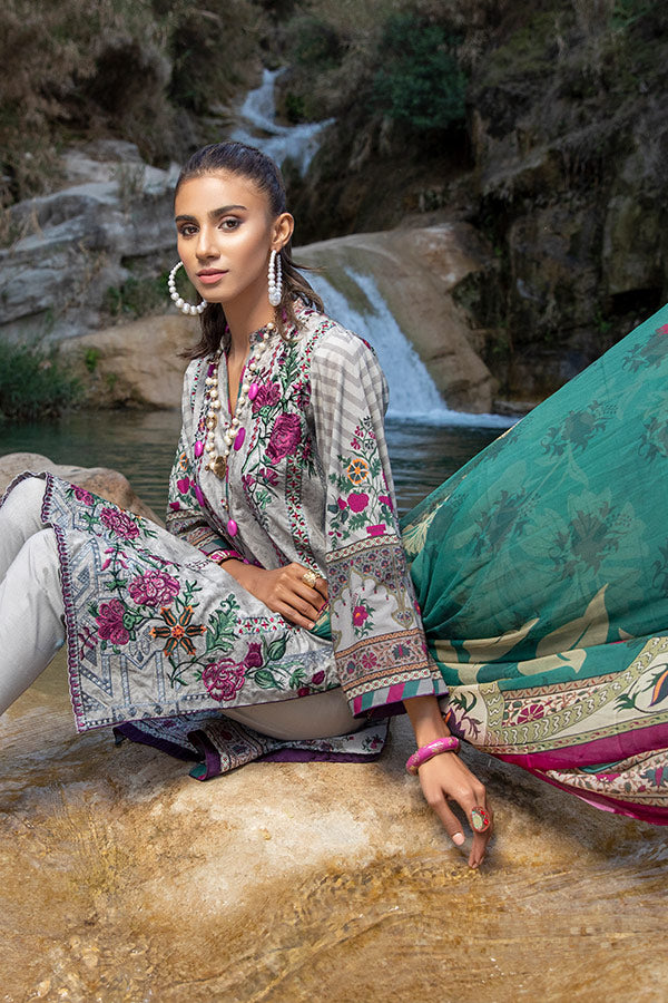 Embroidered Lawn PR-166B